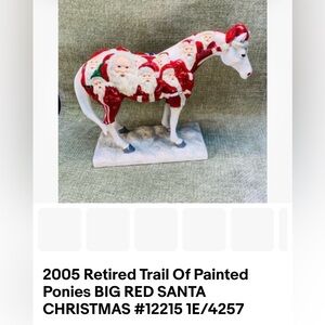 Trail of Painted Ponies Santa Figurine